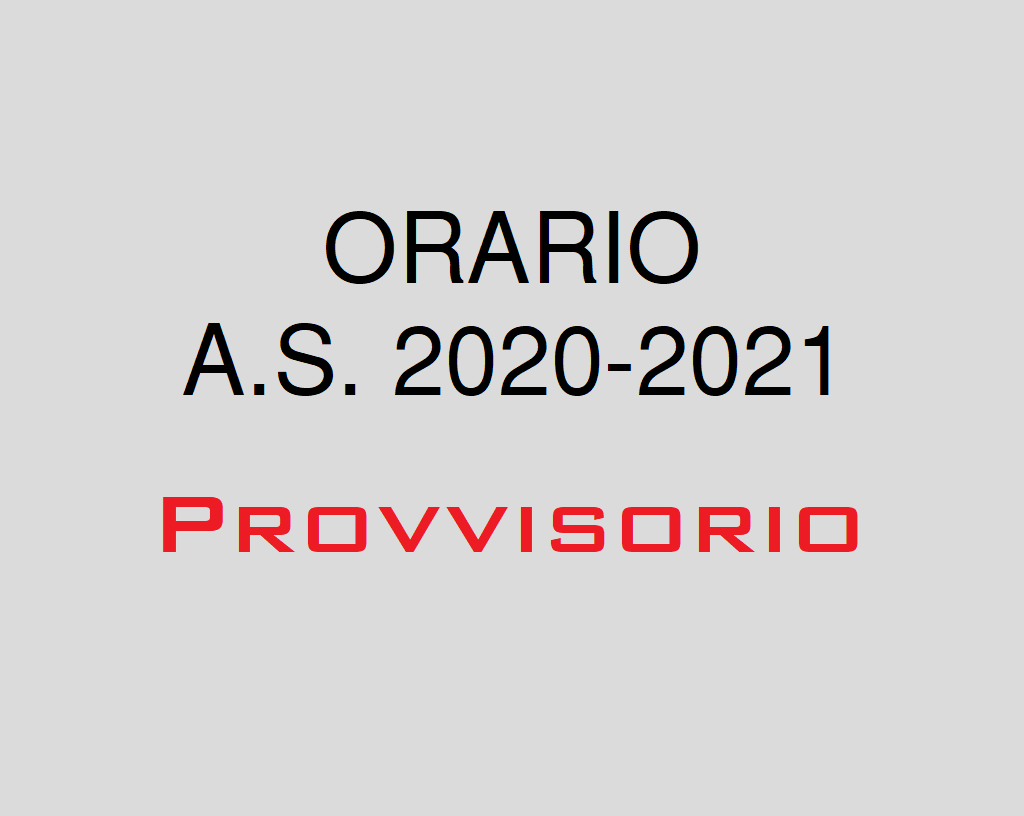 Orario provvisorio